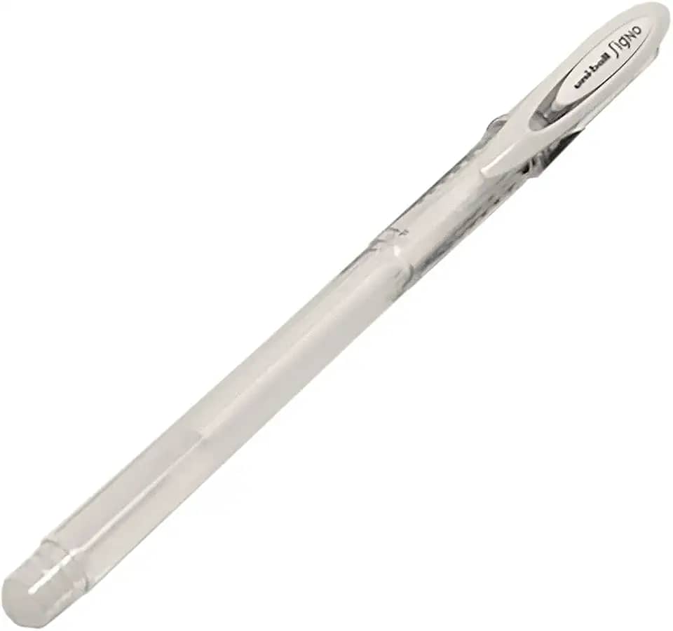 Caneta Gel SIGNO Angelic Color UM-120AC, Uni-Ball, Branca, Blister c/1 unidade