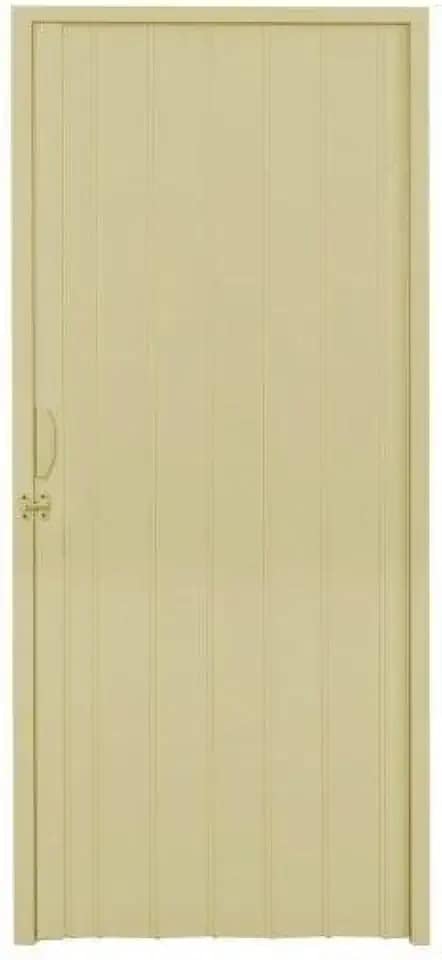 Porta Sanfonada PVC Polifort 210cmx80cm Bege