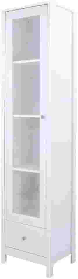 Cristaleira Ditália 1 Porta de Vidro 1 Gaveta E-962 cor:branco