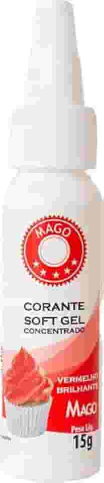 Corante Soft Gel Vermelho Brilhante 15g Mago