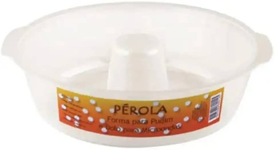 Forma de Microondas para Bolo e Pudim Perola 6 x 21,5 cm de Ø