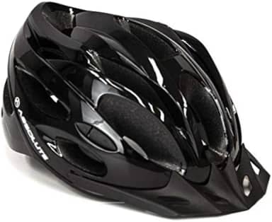 Genérico Capacete Ciclismo Bike Absolute Nero Wt032 Led Pisca Viseira (Preto, Adulto)