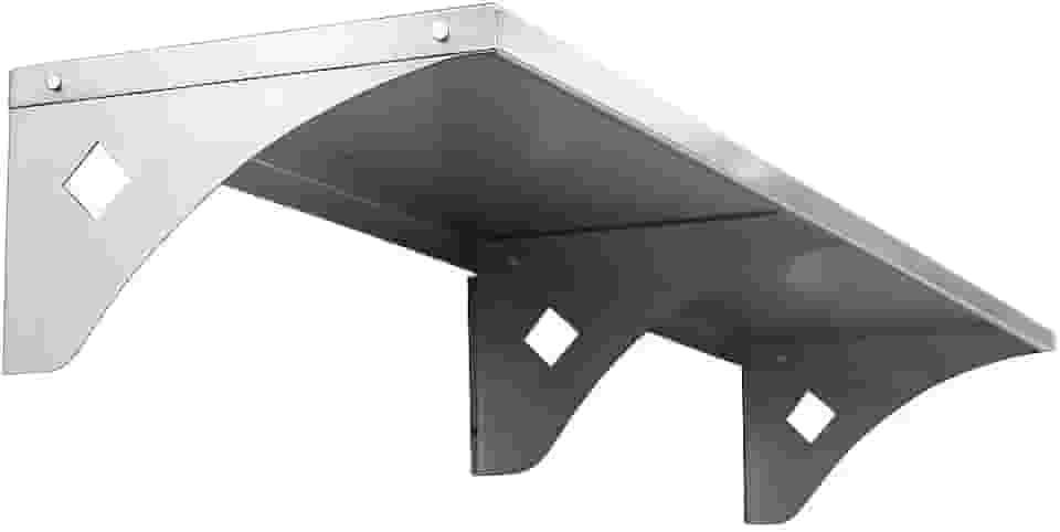 Prateleira de Aço Inoxidável Industrial, 80x30cm, Montagem em Parede, Capacidade 40kg, Acabamento Escovado