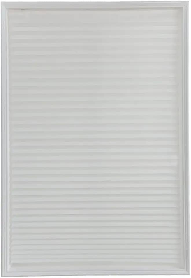 Persianas temporárias plissadas verticais sem perfuração autoadesivas, fáceis de instalar, serve para persianas, rolo de janela para banheiro, cozinha, sala de estar, escritório (branco), 60 x