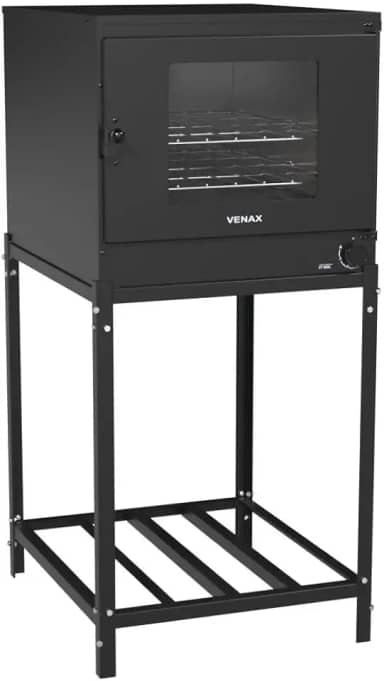 Forno A Gás Industrial Fi 109l Com Base Preto Fosco Venax