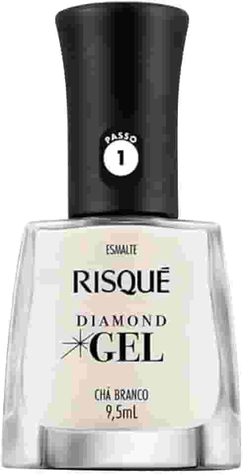 Risqué Esmalte Diamond Gel Chá Branco Natural 9 5 Ml