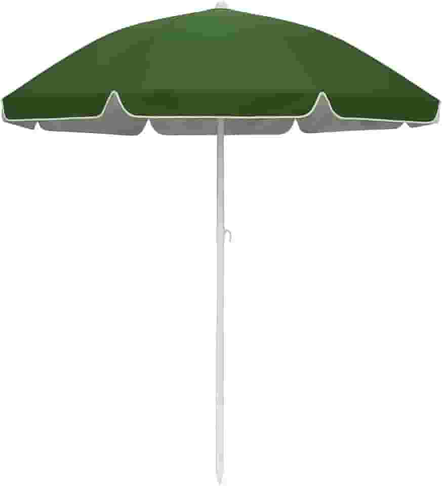 Guarda-sol de Praia 2,20 m com Proteção UV, Altura Ajustável 1,80–2,30 m e Bolsa para Transporte