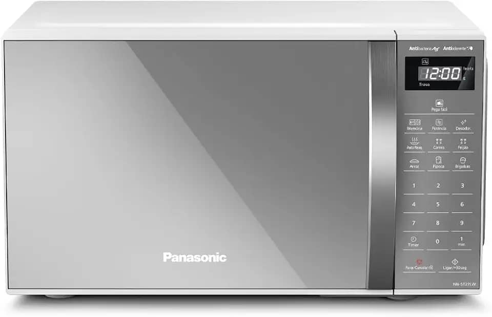Panasonic Micro-ondas 21L Branco Espelhado 127v NN-ST27LWRU