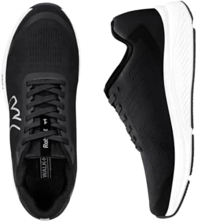 Sapatos ortopédicos masculinos com suporte de arco, sapatos de fascite plantar para malha respirável, sapatos de caminhada antiderrapantes para alívio da dor no calcanhar