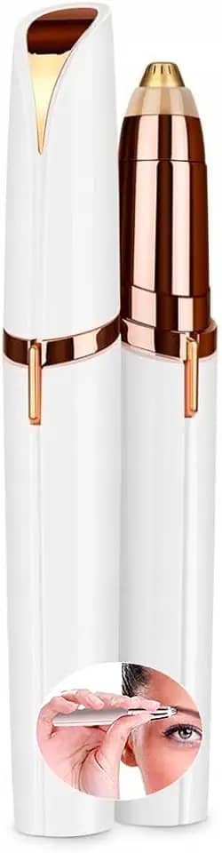 Caneta depiladora para sobrancelhas Indolor facial de alta precisão + Cabo USB