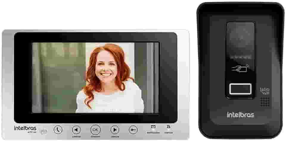 INTELBRAS Videoporteiro Wi-fi Allo wT7 Lite Preto/Prata