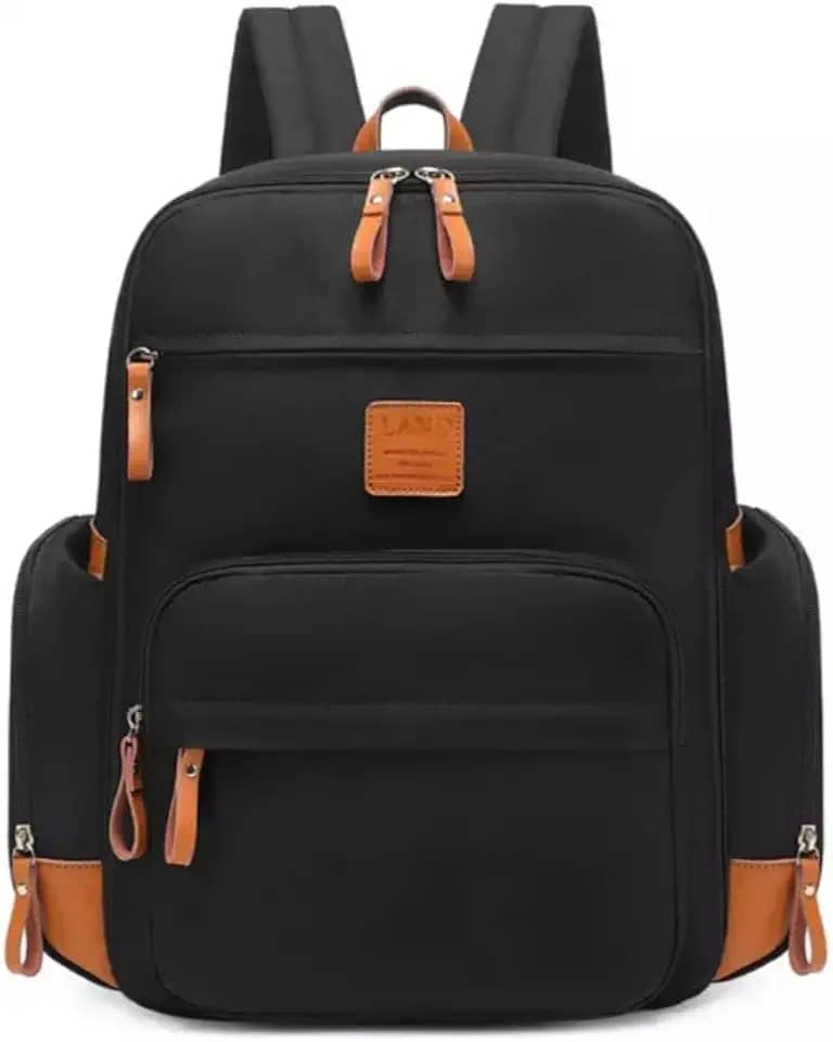 Bolsa mochila Maternity Land modelo GLOW Premium Preta