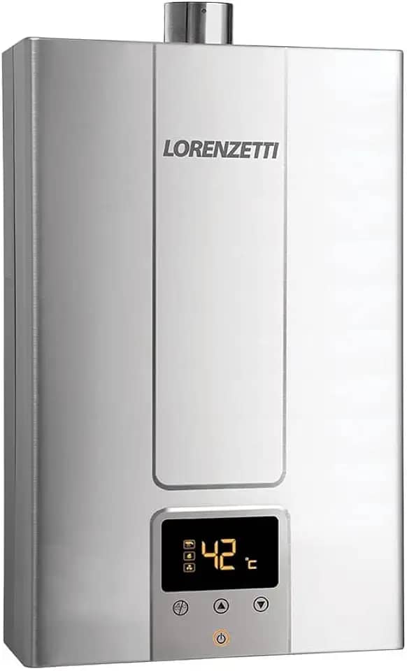 LORENZETTI Aquecedor de Água a Gás LZ 1600 DE-I GN Digital 15 L/Min, INOX