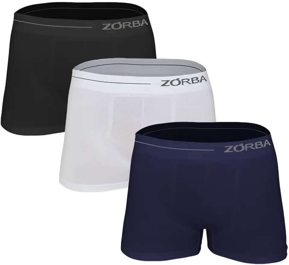Kit 6 Cuecas Boxer Microfibra, Zorba, Masculino