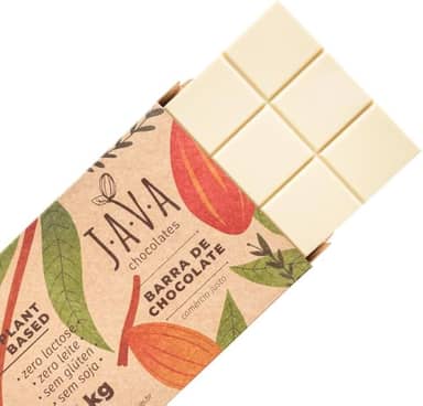 Cobertura Chocolate Vegano Branco 1 kg - Sem glúten, sem leite