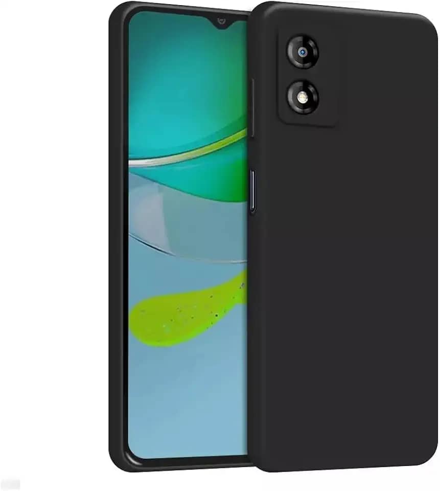 Capa Capinha Compatível Motorola Moto G84 Silicone Aveludada (PRETO)