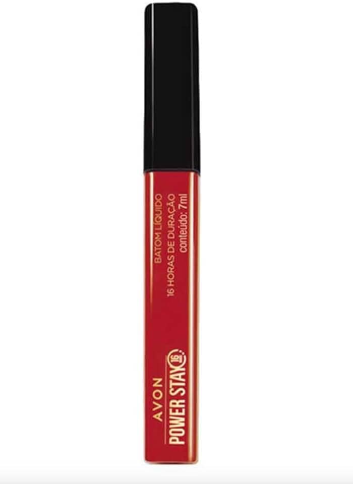 Batom líquido Power Stay Avon 16 horas duração Vermelhaço