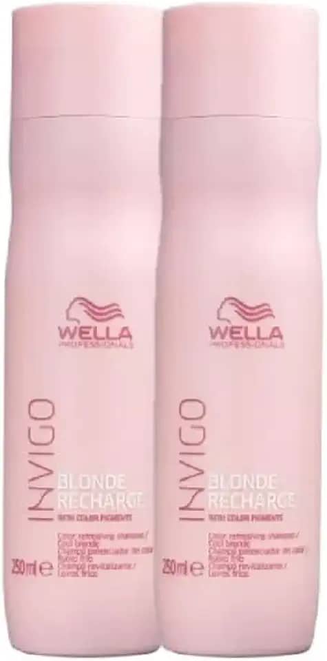 Kit Wella Professionals Invigo Blonde Recharge - Shampoo Desamarelador 250ml (2 Unidades)