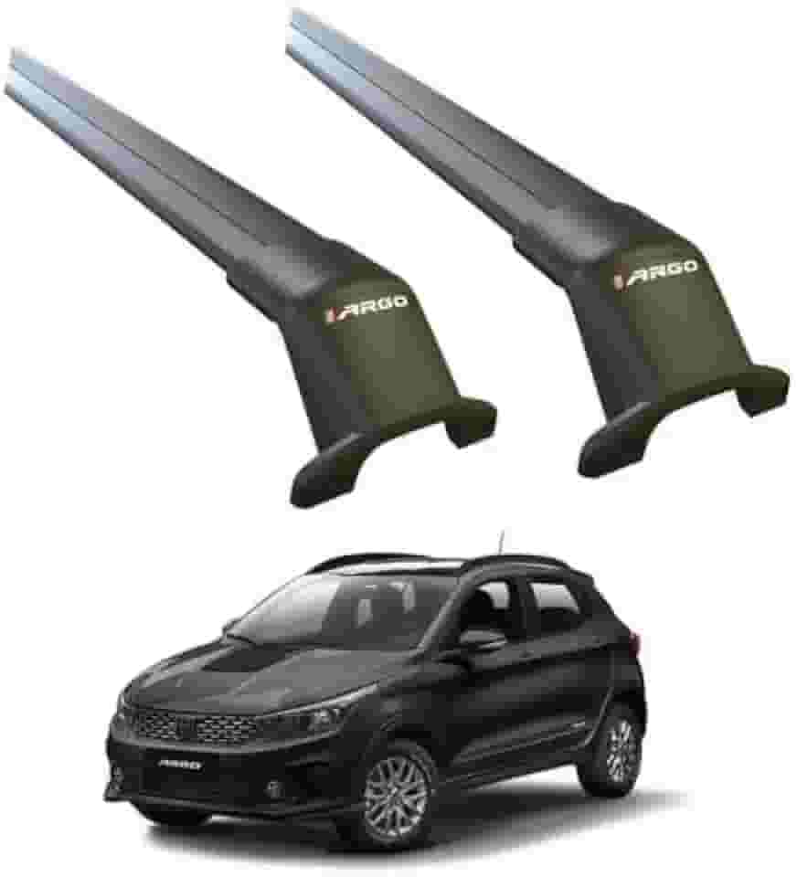 Rack Travessa de teto Bagageiro Argo Trekking 2019 a 2024 Fixação Original Preto