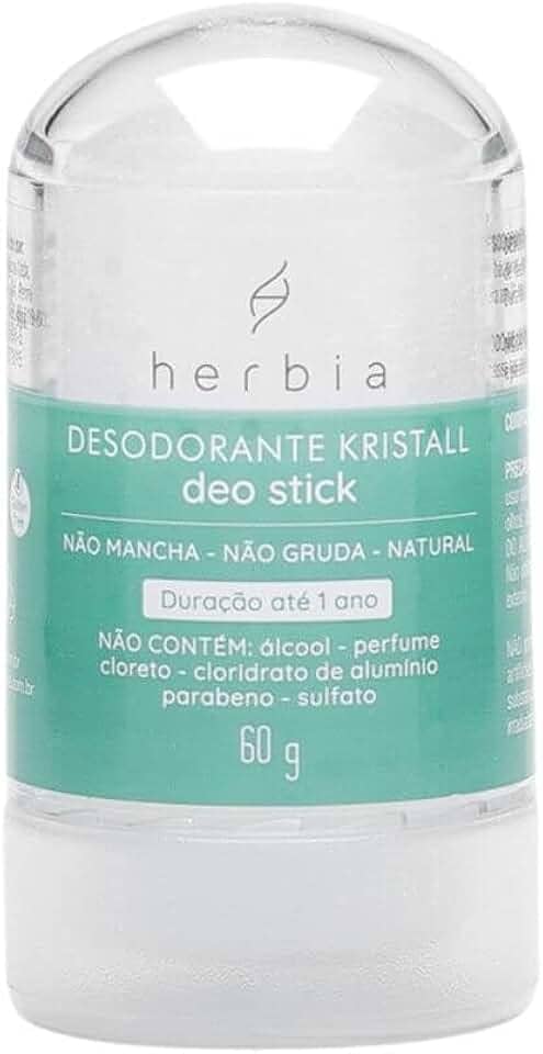 Desodorante Kristall Deo Stick 60G Natural E Vegano Herbia