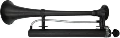 Buzina a Ar Corneta Preto Manual com suporte para Fixação