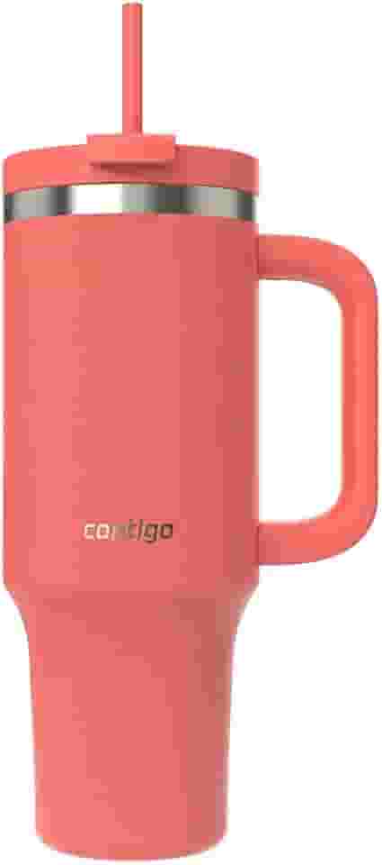 Copo Térmico com Canudo Streeterville 1,18L - Coral