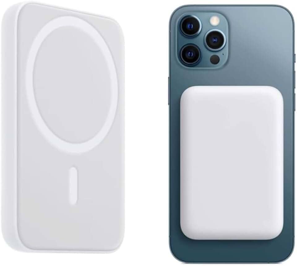 Power Bank Indução 5000mAh – Carregador Portátil Magnético Compatível Mag Qi Sem fio para Iphone