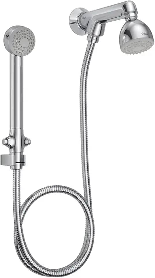 Deca Ducha Redonda de Parede Cromada Max Com Chuveirinho
