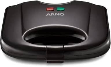 Sanduicheira e Grill Arno SACB, Antiaderente, Preta, 220V, Fácil Limpeza, Compacta e Versátil