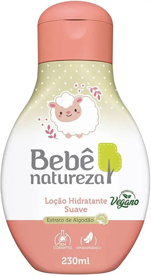 Bebê Natureza Loção Hidratante Suave Extrato de Algodão 230ml