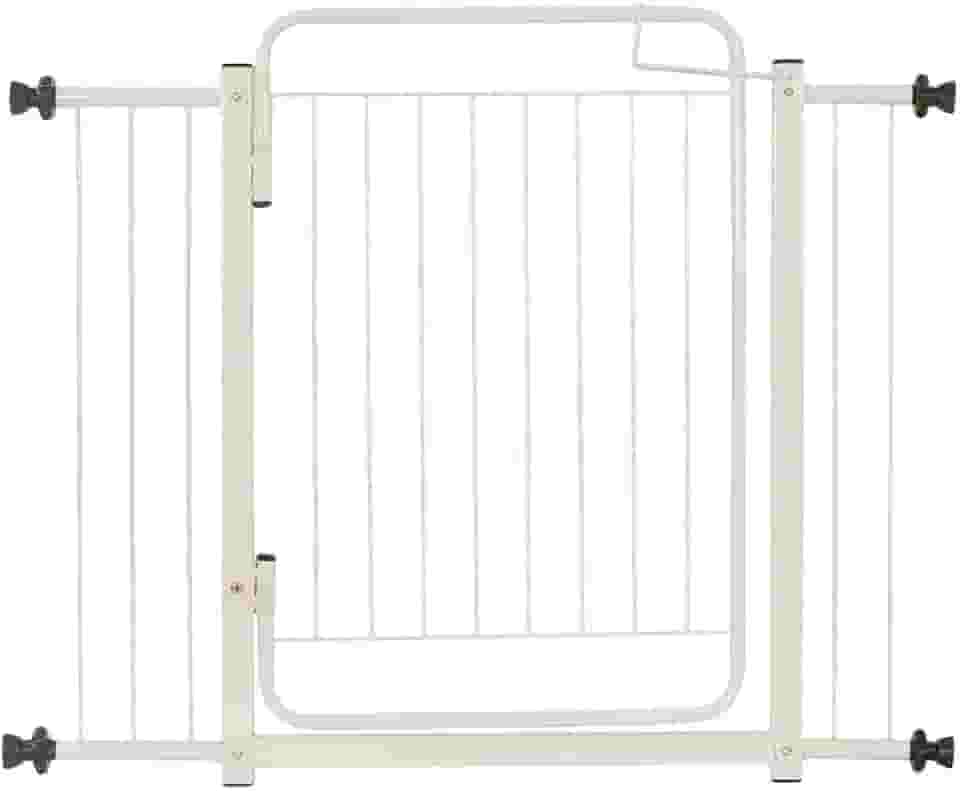 Portão Grade de Proteção Tamanho Ajustável de 94 até 99 cm Segurança Cachorro Pets Bebe Crianças Porta Vãos - Acompanha Extensores