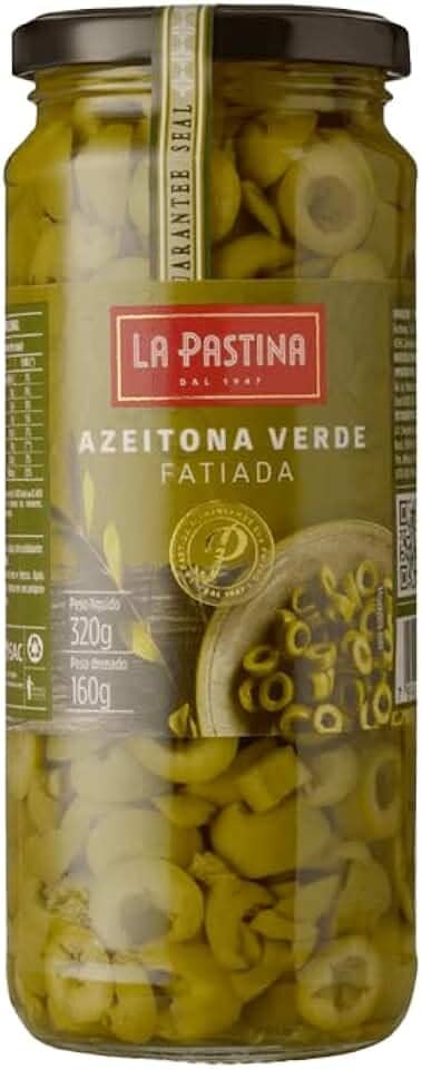 La Pastina Azeitonas Verdes Fatiadas Peso Drenado 160G