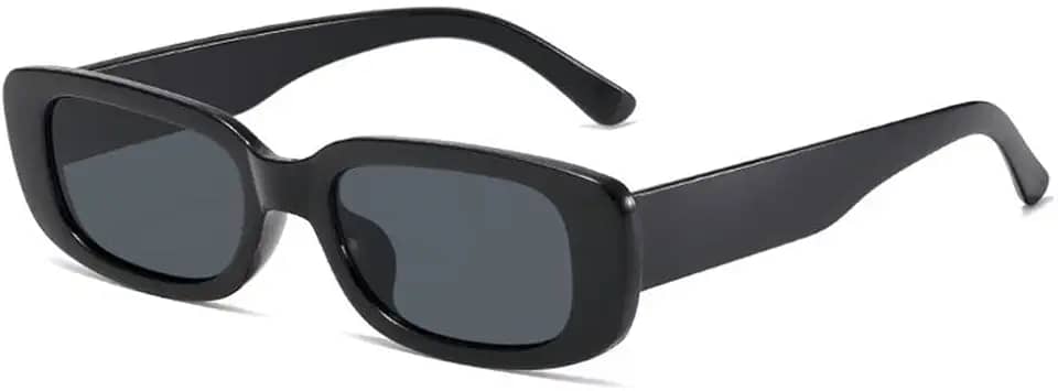 Óculos de sol retangulares para mulheres e homens, moderno, retrô, armação quadrada, proteção UV, óculos de sol frescos