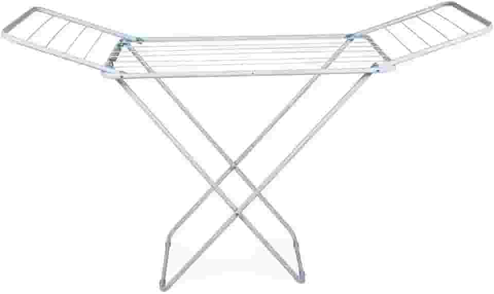 Varal de Chão Mor 20kg Com Abas Branco Dobrável Para Apartamento