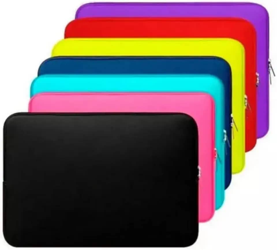 Capa Case Pasta Maleta Notebook Macbook Neoprene 15.6/14/13.3/12/11/10/17.3 (Preta, 13.3'' - 33cm x 23,5cm)