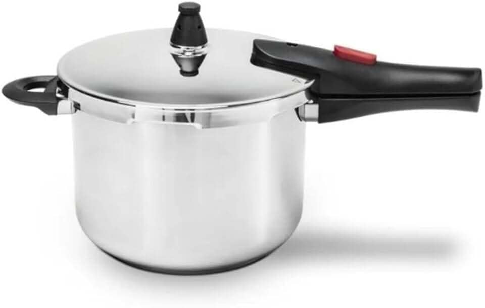 Brinox - Panela de Pressão Inox Ultra com Fundo Triplo 4L Ø20 cm - 4 Dispositivos de Segurança