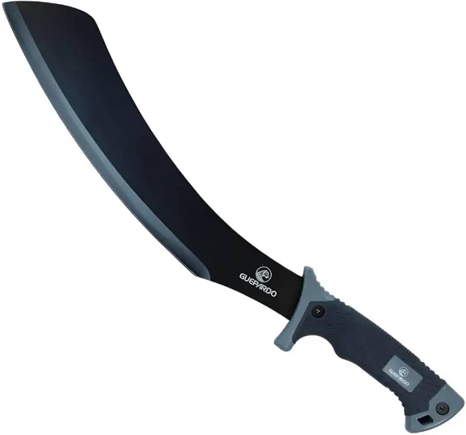 Guepardo, Facão de Alta Performance, Dixon Lâminas Full Tang, Aço Inox 420, 50cm, Mata, Trabalhos Pesados, Aventuras, Durável e Eficiente, Prata