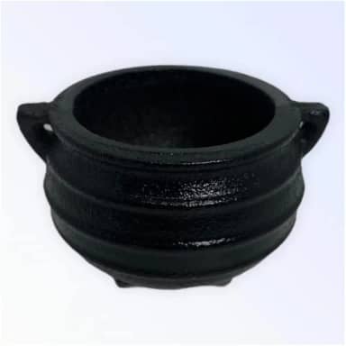 Caldeirão Bruxa Tripé em Ferro Fundido Sem Tampa 300 ml