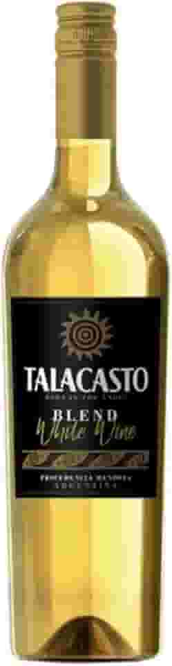 Vinho Branco Argentino Talacasto Blend, Seco, Leve e Refrescante, Maçã Verde, Pêssego e Cítrico, Ideal para Peixes e Saladas, Chenin Blanc/Ugni Blanc/Pedro Giménez, 12,5% ABV, 750 ml