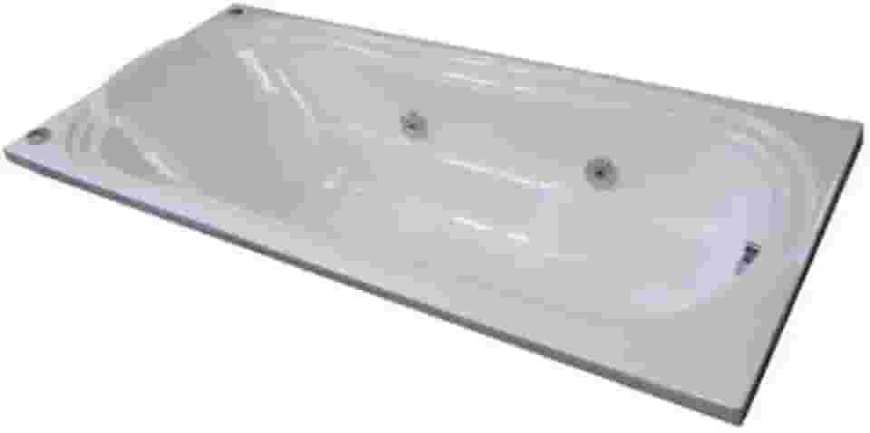 Banheira de Hidromassagem Acrílica Individual 150cmx80cmx40cm Gold Line Ouro Fino Branco