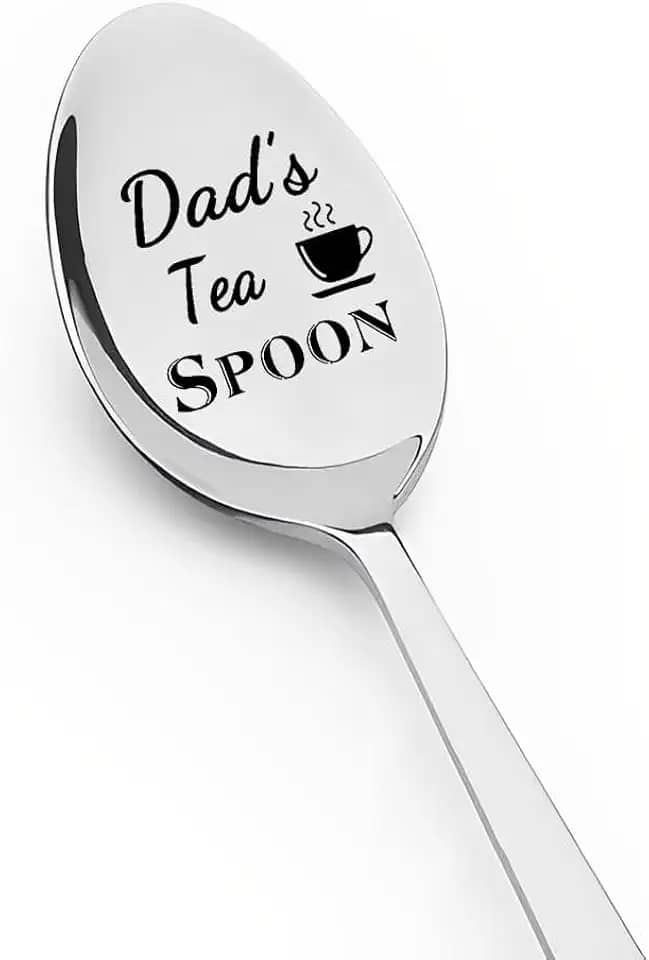 Presentes de pai e pai da filha, filho, colher de chá, presente para pai, pai, presente de aniversário de Natal para papai, amante de chá, colheres, presentes para marido e esposa