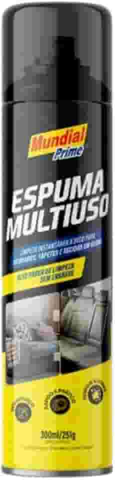 Espuma Multiuso 300ml/250g Mundial Prime – Limpeza Profunda em Superfícies Diversas
