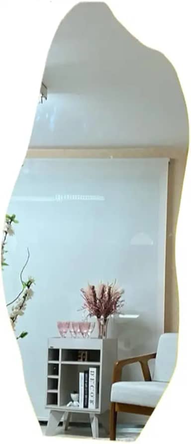 Espelho De Corpo Inteiro Com IluminaçãO | Para ChãO Ou Parede | Ideal Para Quarto, Sala E Hall(LUZ FRIA -FONTE 110/220,1.10x50)