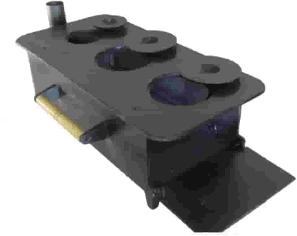 Fogão a Lenha Portátil 03 bocas - Ferro fundido - Alimentado por lenha - Madeira