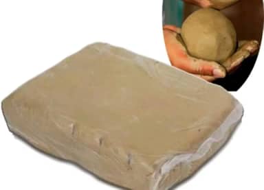 Argila para Modelagem Artistica 800gr - Artesanato - Escola - Hobby