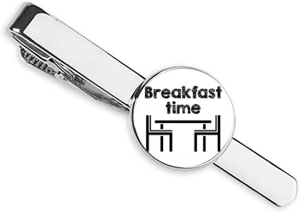 Gravata com clipe de gravata em inglês Cultura senso comum, restaurante, presente para homem de negócios