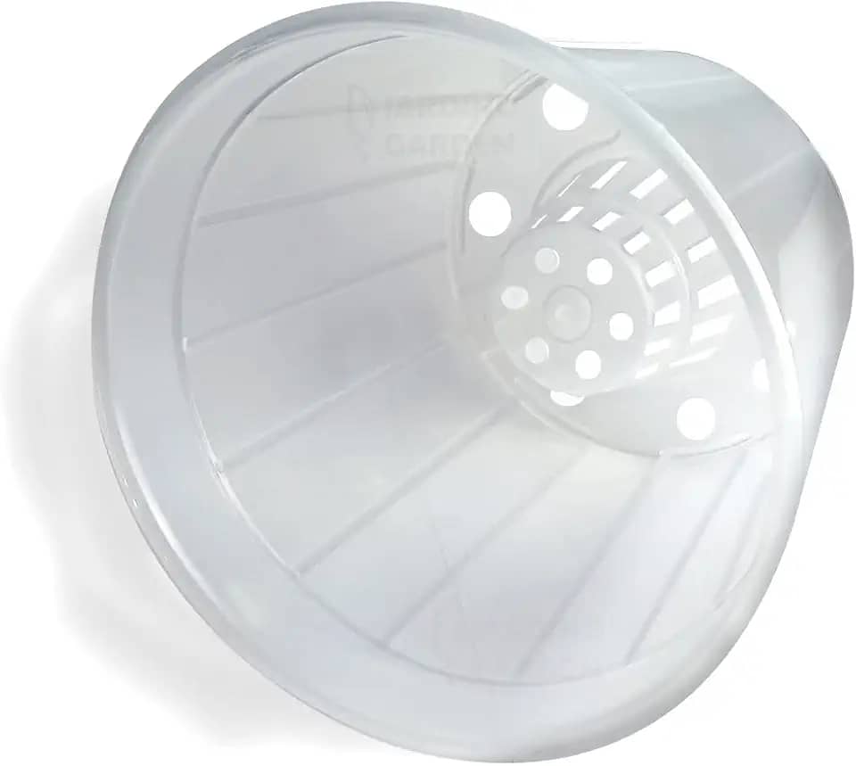 Vaso Pote 15 Transparente Orquidea Cone Plastico 10 Und