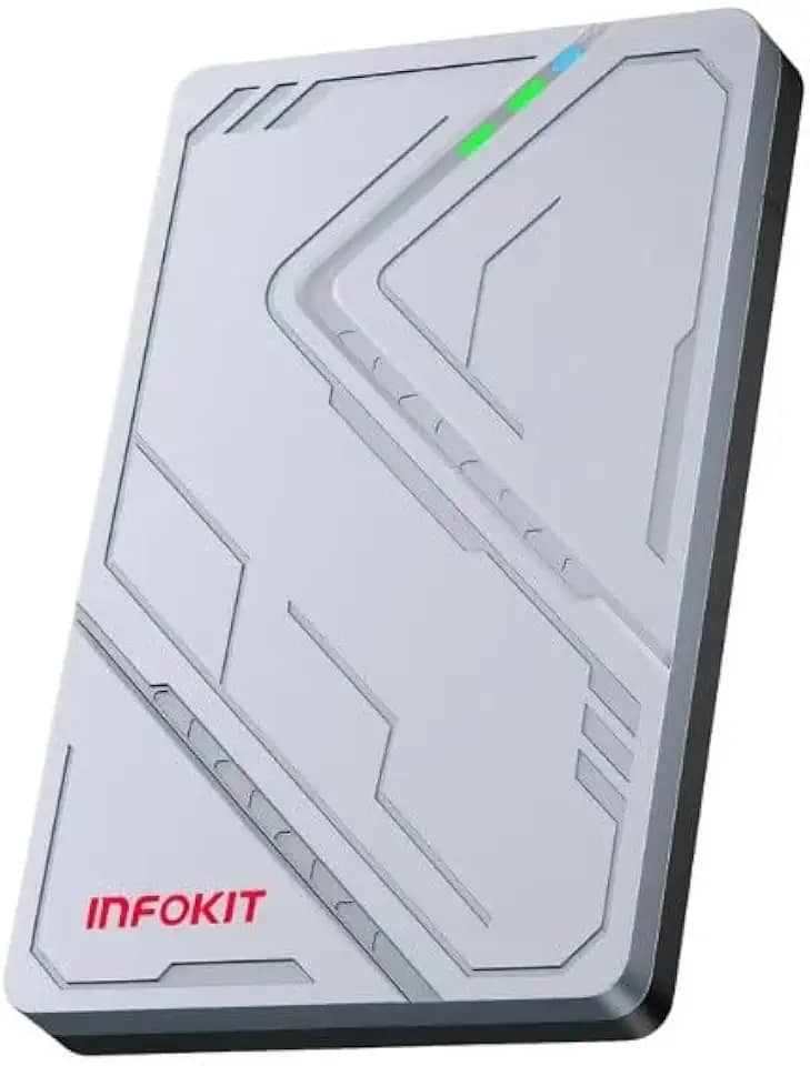 Case HD Externo SSD/HD SATA 2,5", USB 3.1, RGB LED, Portátil