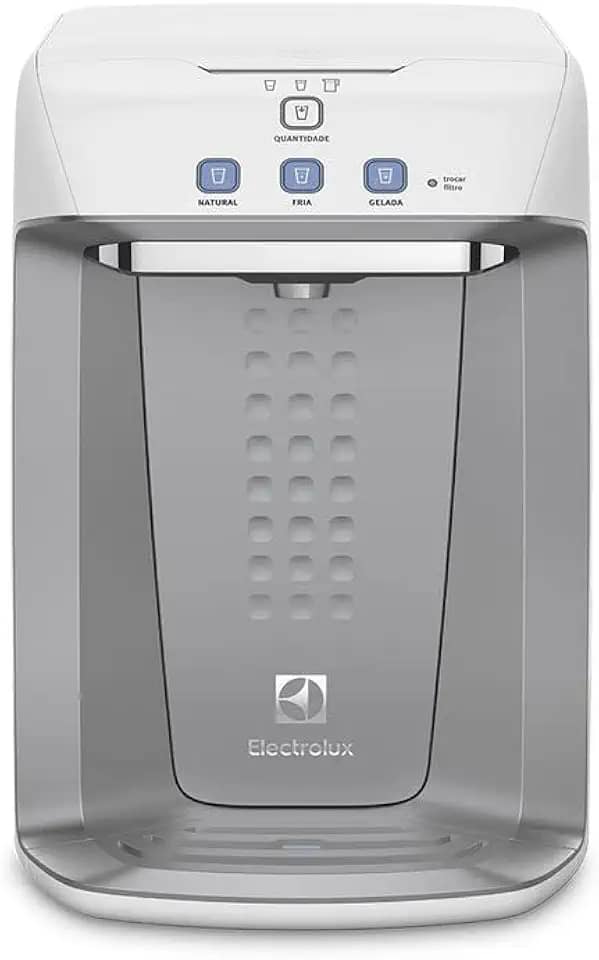 Purificador de Água Gelada Fria e Natural Elétrico Compacto Eletronico placa Electrolux Alerta troca de Filtro refil 12 meses ou 3000l Painel Touch Bivolt Branco PA21G