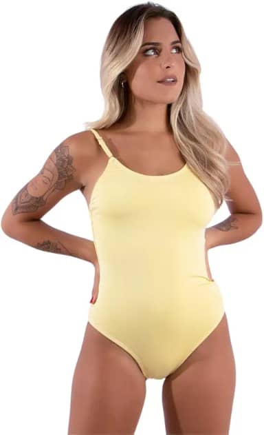 Maio Feminino Alcinha Regulável Liso Praia